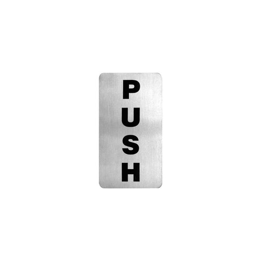 PUSH WALL SIGN - 60 x 110mm