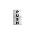 PUSH WALL SIGN - 60 x 110mm