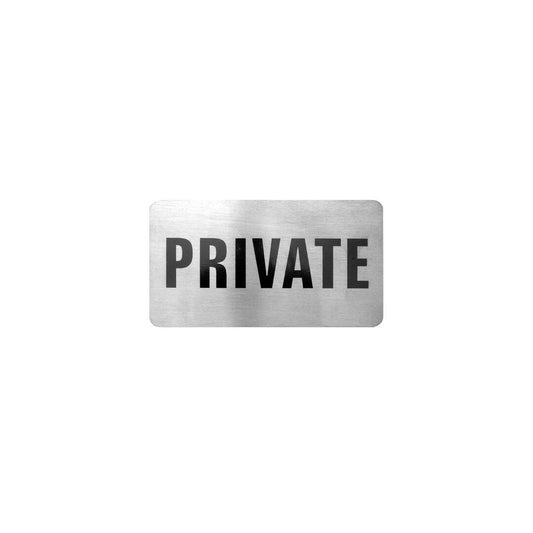 PRIVATE WALL SIGN - 110 x 60mm