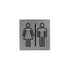 RESTROOM WALL SIGN LARGE - 130 x 130mm