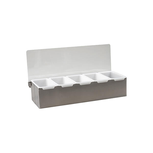 CONDIMENT 5 COMPARTMENT DISPENSER