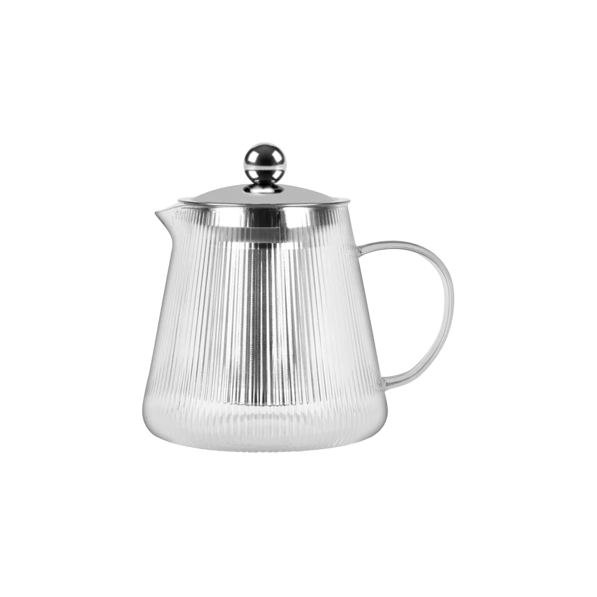 STRIPED TEAPOT W FILTER & LID 600ml