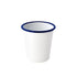 TUMBLER 300ML ENAMEL WHITE / BLUE RIM