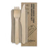 CUTLERY PACK FSC WOOD - KNIFE / FORK / NAPKIN BIOPAK