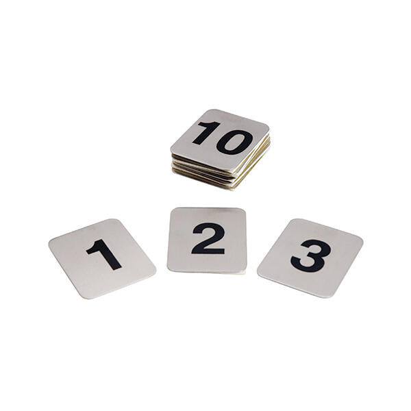 FLAT ADHESIVE TABLE NUMBERS SET - 41 to 50